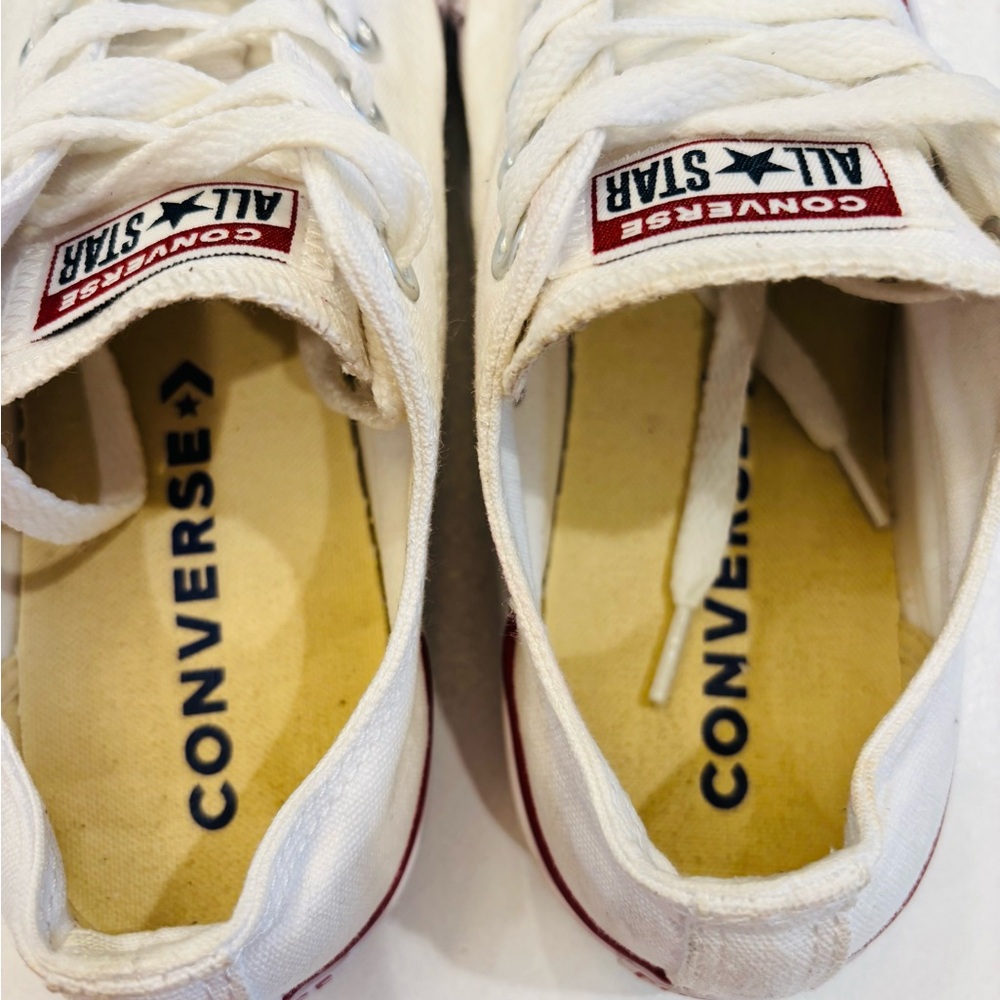 Converse chuck Taylor All Star low top White Womens size 7 - Picture 6 of 9